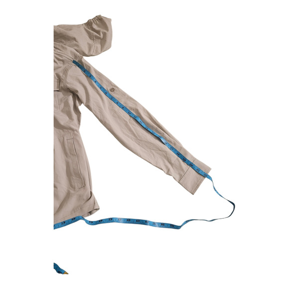 DK XS Long Sleeve Light Gray Button Up Hooded Jacket - Picture 9 of 9